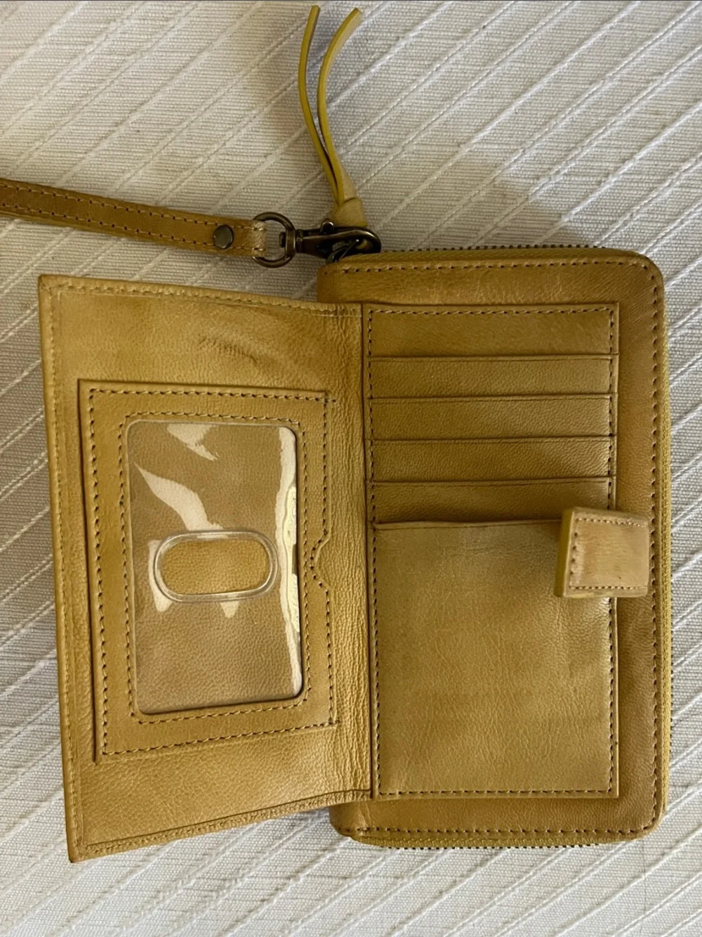 RACHEL Rachel Roy Mustard Yellow Wristlet Clutch